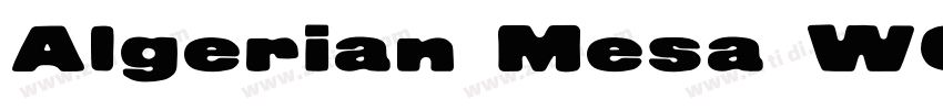 Algerian Mesa W00字体转换